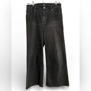 BDG Urban Outfitters Black Wide Leg Raw Hem Jeans - Size 27